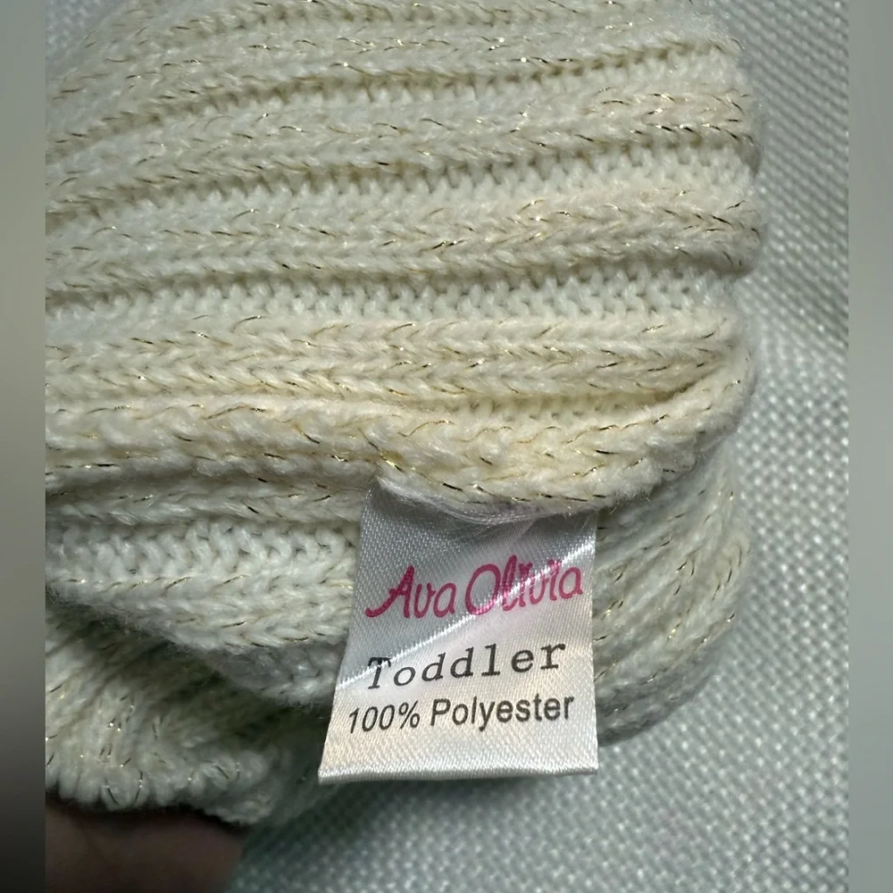 Cream Kids Mittens
